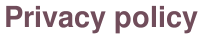 Privacy Policy